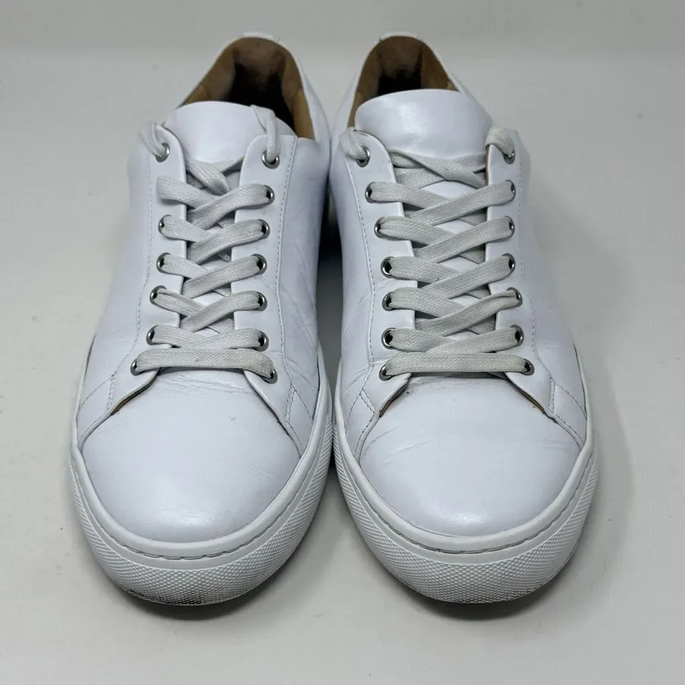 Thursday Boot Company White Leather Low-Top Sneakers
